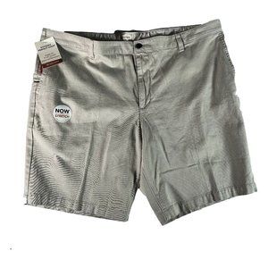 Mens 44 Kaki Dockers Flat Front Shorts NWT